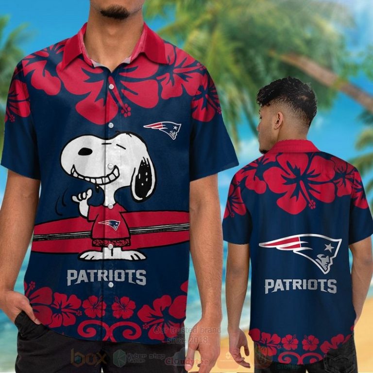 Nfl New England Patriots And Snoopy Hawaiian Shirt, Short - Hot Sale 2025