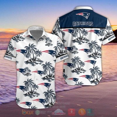 Nfl New England Patriots Palm Tree Hawaiian Shirt, Shorts - Hot Sale 2025