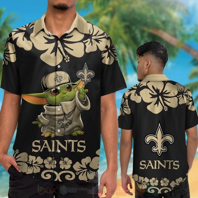 Nfl New Orleans Saints Baby Yoda Hawaiian Shirt, Short - Hot Sale 2025