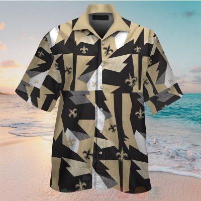Nfl New Orleans Saints Black-White Hawaiian Shirt, Short - Hot Sale 2025