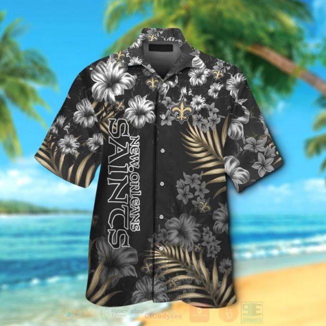 Nfl New Orleans Saints Black Hawaiian Shirt, Short - Hot Sale 2025