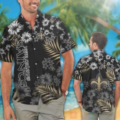 Nfl New Orleans Saints Black Hawaiian Shirt, Short - Hot Sale 2025
