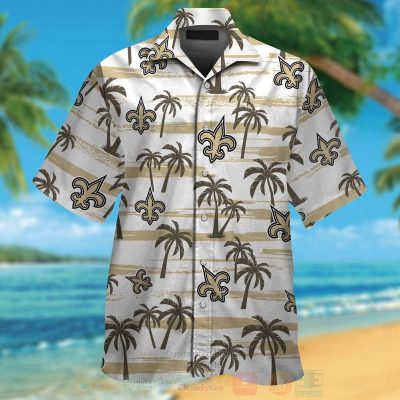 Nfl New Orleans Saints Coconut Tree White Hawaiian Shirt, Short - Hot Sale 2025