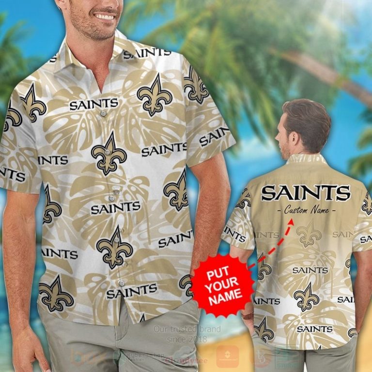 Nfl New Orleans Saints Custom Name Hawaiian Shirt, Short - Hot Sale 2025
