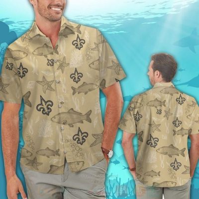 Nfl New Orleans Saints Fish Hawaiian Shirt, Short - Hot Sale 2025
