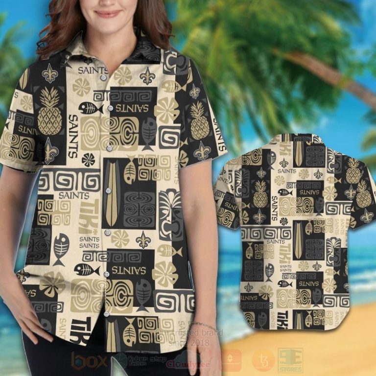 Nfl New Orleans Saints Pineapple Hawaiian Shirt, Short - Hot Sale 2025