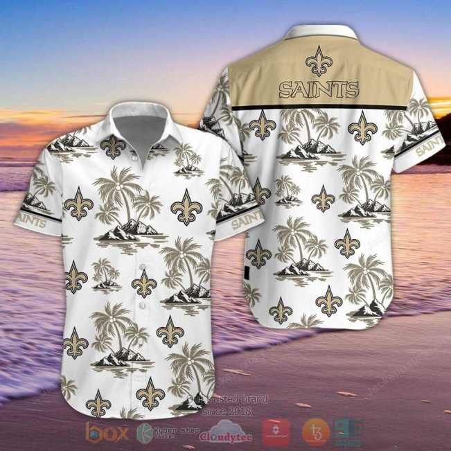 Nfl New Orleans Saints Palm Tree Hawaiian Shirt, Shorts - Hot Sale 2025