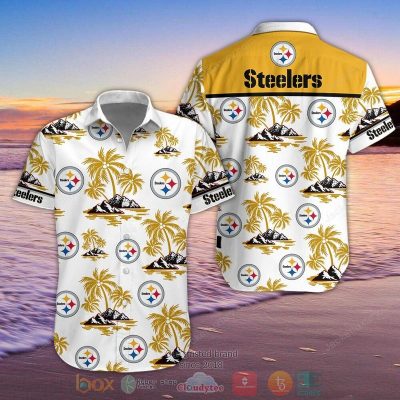 Nfl Pittsburgh Steelers Palm Tree Hawaiian Shirt, Shorts - Hot Sale 2025