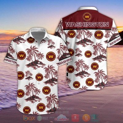 Nfl Washington Football Team Palm Tree Hawaiian Shirt, Shorts - Hot Sale 2025