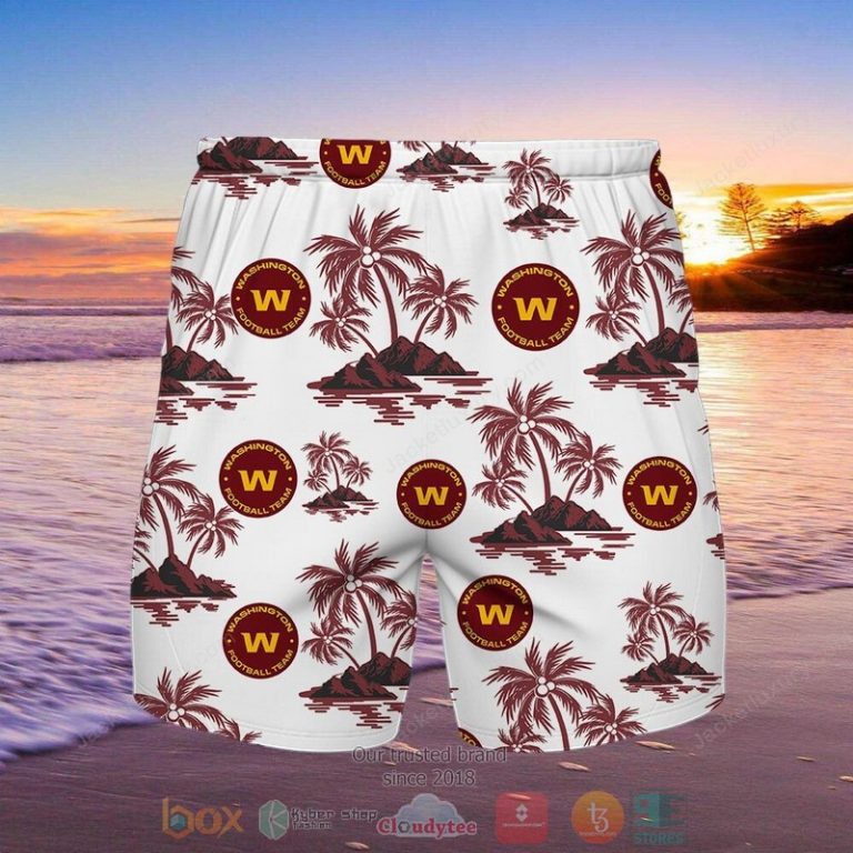Nfl Washington Football Team Palm Tree Hawaiian Shirt, Shorts - Hot Sale 2025