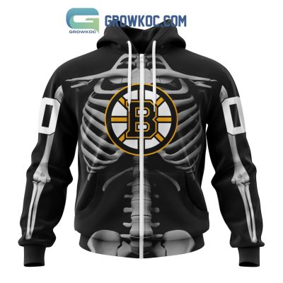 NHL Boston Bruins Special Skeleton Costume For Halloween Hoodie T Shirt