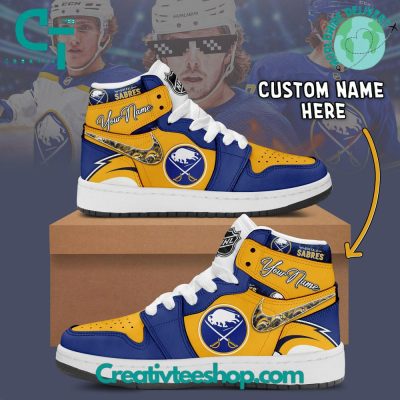 NHL Buffalo Sabres Air Jordan 1 Sneaker - soulcals.com