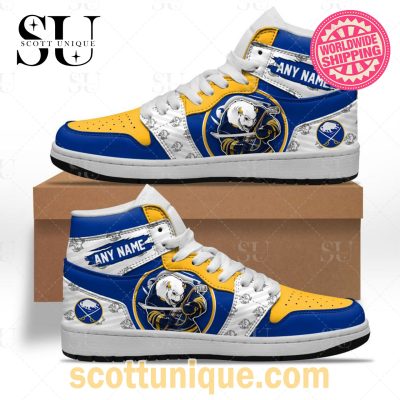 NHL Buffalo Sabres Special Team Mascot Air Jordan 1 High Top Sneakers -Soulcals.com