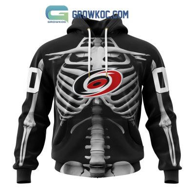 NHL Carolina Hurricanes Special Skeleton Costume For Halloween Hoodie T Shirt