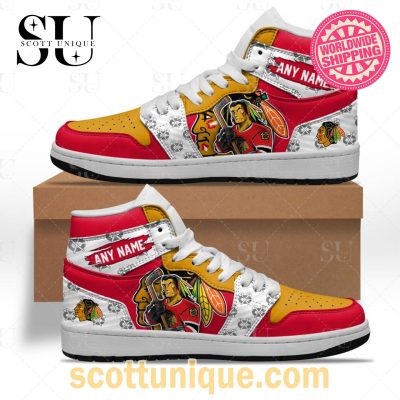 NHL Chicago Blackhawks Special Team Mascot Air Jordan 1 High Top Sneakers -Soulcals.com