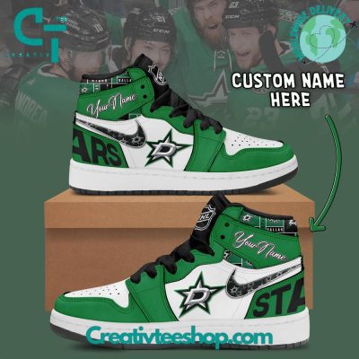 NHL Dallas Stars Air Jordan 1 Sneaker - soulcals.com