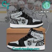 NHL Los Angeles Kings Air Jordan 1 Sneaker - soulcals.com