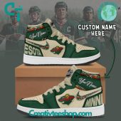 NHL Minnesota Wild Air Jordan 1 Sneaker - soulcals.com