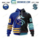 Nhl Mix 2 Team Home Jersey Hoodie T Shirt - demo10