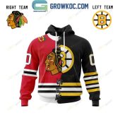 Nhl Mix 2 Team Home Jersey Hoodie T Shirt - demo10