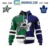 Nhl Mix 2 Team Home Jersey Hoodie T Shirt - demo10