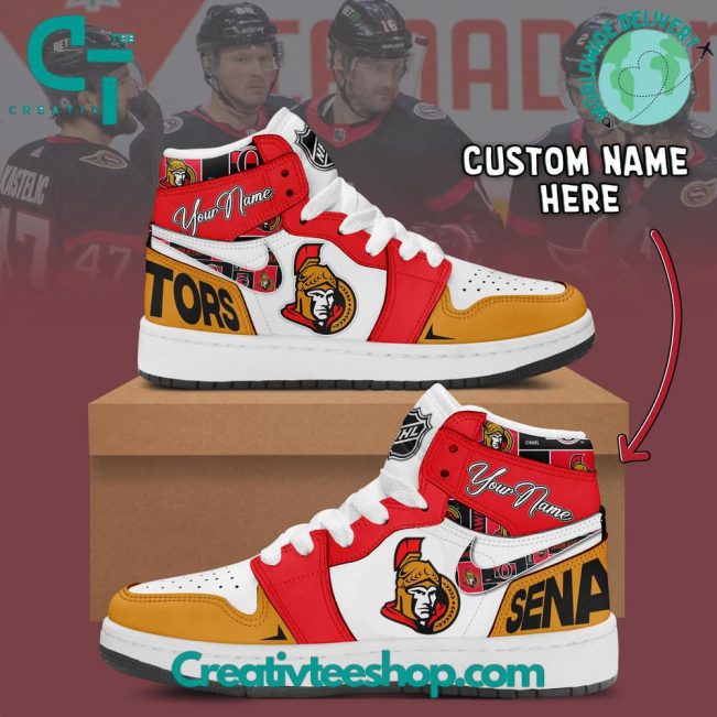 NHL Ottawa Senators Air Jordan 1 Sneaker - soulcals.com