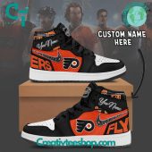 NHL Philadelphia Flyers Air Jordan 1 Sneaker - soulcals.com