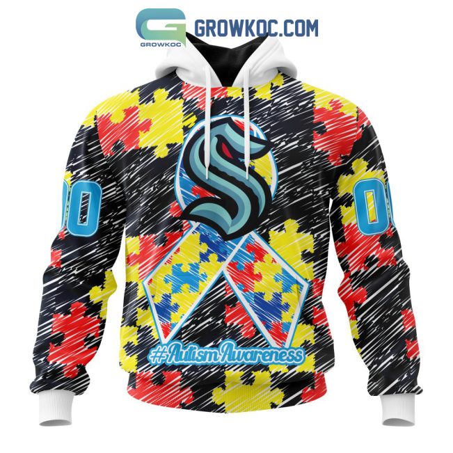 NHL Seattle Kraken Puzzle Autism Awareness Personalized Hoodie T Shirt
