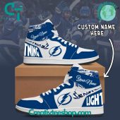 NHL Tampa Bay Lightning Air Jordan 1 Sneaker - soulcals.com