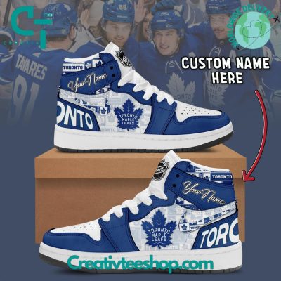NHL Toronto Maple Leafs Air Jordan 1 Sneaker - soulcals.com