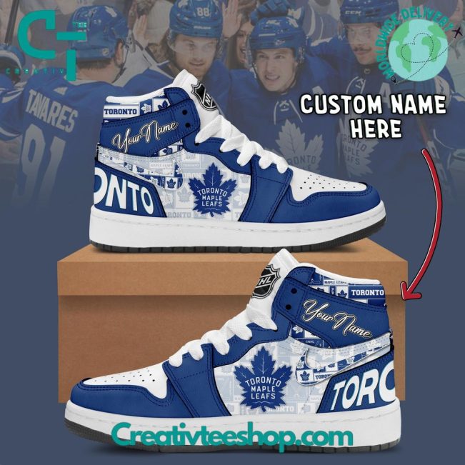 NHL Toronto Maple Leafs Air Jordan 1 Sneaker - soulcals.com