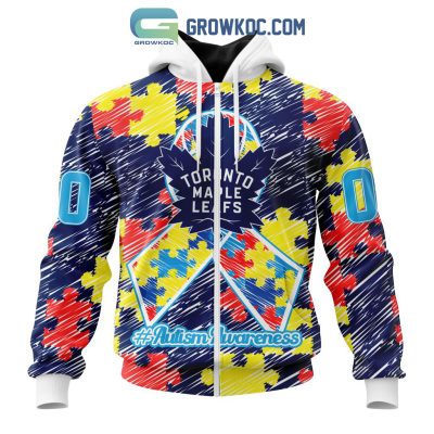 NHL Toronto Maple Leafs Puzzle Autism Awareness Personalized Hoodie T Shirt
