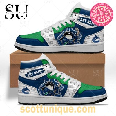 NHL Vancouver Canucks Special Team Mascot Air Jordan 1 High Top Sneakers -Soulcals.com