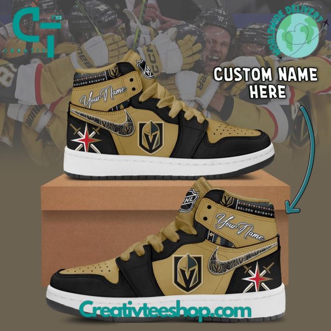 NHL Vegas Golden Knights Air Jordan 1 Sneaker - soulcals.com