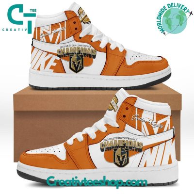NHL Vegas Golden Knights Champs Western Conference Air Jordan 1 - soulcals.com