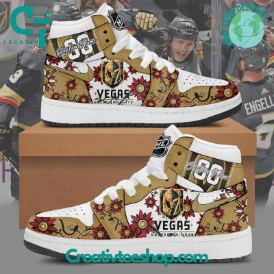 NHL Vegas Golden Knights Personalized Flower Air Jordan 1 - soulcals.com
