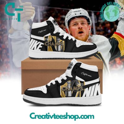 NHL Vegas Golden Knights Stanley Cup Champions Custom Name Air Jordan 1 - soulcals.com