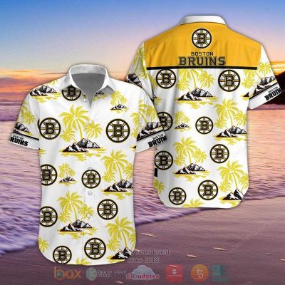 Nhl Boston Bruins Palm Tree Hawaiian Shirt, Shorts - Hot Sale 2025
