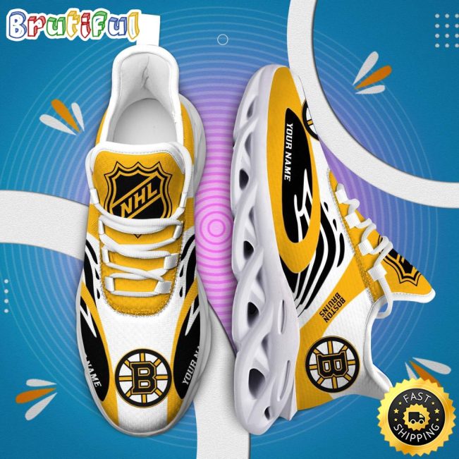 NHL Boston bruins Personalized Max Soul Shoes