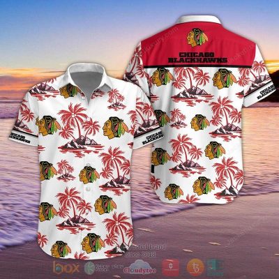 Nhl Chicago Blackhawks Palm Tree Hawaiian Shirt, Shorts - Hot Sale 2025