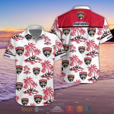 Nhl Florida Panthers Palm Tree Hawaiian Shirt, Shorts - Hot Sale 2025