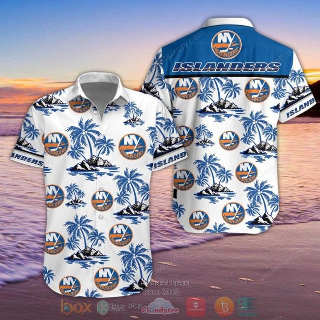 Nhl New York Islanders Palm Tree Hawaiian Shirt, Shorts - Hot Sale 2025