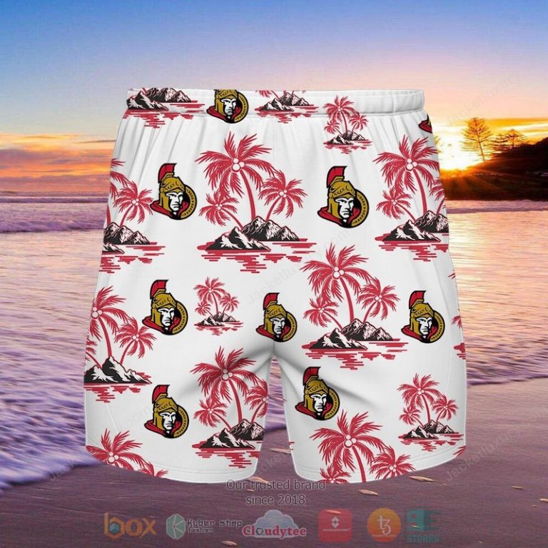 Nhl Ottawa Senators Palm Tree Hawaiian Shirt, Shorts - Hot Sale 2025 Nhl Ottawa Senators Palm Tree Hawaiian Shirt, Shorts - Hot Sale 2025