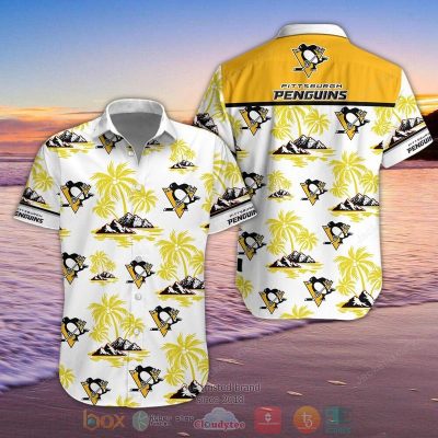Nhl Pittsburgh Penguins Palm Tree Hawaiian Shirt, Shorts - Hot Sale 2025