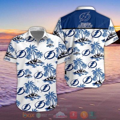 Nhl Tampa Bay Lightning Palm Tree Hawaiian Shirt, Shorts - Hot Sale 2025