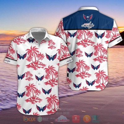 Nhl Washington Capitals Palm Tree Hawaiian Shirt, Shorts - Hot Sale 2025