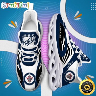 NHL Winnipeg Jets Personalized Max Soul Shoes