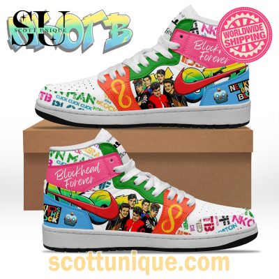 NKOTB Blockhead Forever Nike Air Jordan 1 High Top Sneaker -Soulcals.com