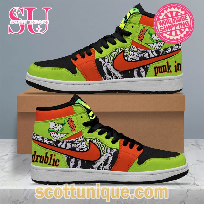 NOFX The Show Tour 2024 Skull Air Jordan 1 Shoes -Soulcals.com