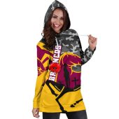 Nrl Brisbane Broncos Anzac Day Camo Style Women Hoodie Dress 3.jpg - demo10